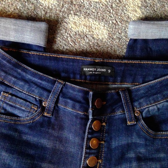 Hammer Jeans of Los Angeles Buttonfly  Size 9 - Picture 7 of 13
